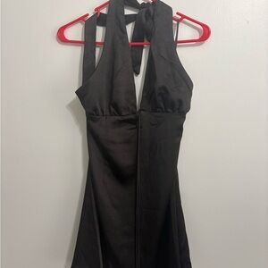 Princess Polly Black Halter Dress
